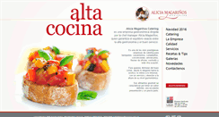 Desktop Screenshot of aliciaaltacocina.com.uy