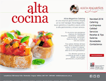 Tablet Screenshot of aliciaaltacocina.com.uy